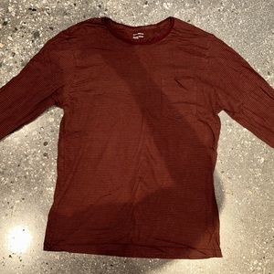 Club Monaco Striped Long-Sleeve Tee